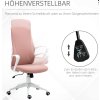 Kancelářská židle 62 x 56 x 110-119,5 cm | růžová