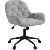 Kancelářské křeslo se sametovým vzhledem 60 x 61 x 81-91 cm | světle šedé