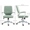 Kancelářská židle 62x69x92-100 cm | zelená a bílá