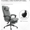 Kancelářská židle s polštářem 66x76x112-120 cm | světle šedá