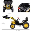 Dětský elektrický traktor s lopatou | žlutý