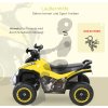 Dětská elektrická čtyřkolka 67,5 x 38 x 44 cm | žlutá