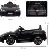 Dětské elektrické autíčko 103 x 58 x 41 cm |  černé