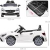 Dětské elektrické autíčko 107 x 62,5 x 44 cm | bílé