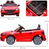 Dětské elektrické autíčko 107 x 62,5 x 44 cm | červené