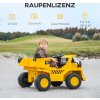 Dětský elektrický bagr s dálkovým ovládáním | žlutý