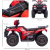 Dětská elektrická čtyřkolka 88x45x50 cm | černá a červená