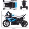 Dětská elektrická tříkolová motorka | modrá