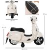 Dětská elektrická motorka VESPA | bílá
