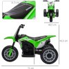 Dětská elektrická motorka 71x40,5x43,5 cm | zelená