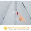 Plážový slunečník 2v1 220 x 220 cm s bočnicemi | modrý