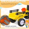 Šlapací traktor s přívěsem 133 x 42 x 51 cm | žlutý