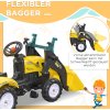 Šlapací traktor s nakladačem a přívěsem od 3 let| žlutý