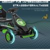 Dětská šlapací motokára 121 x 58 x 61 cm | zelená + černá