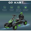 Dětská šlapací motokára 121 x 58 x 61 cm | zelená + černá