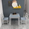 Jídelní sestava pro dvě osoby | bílá + šedá