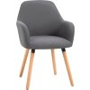 Čalouněná židle Vanda | tmavě šedá