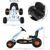 Dětská šlapací motokára 97 x 66 x 59 cm| světle modrá