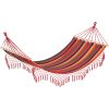 Zahradní houpací síť 200 x 100 cm pro dvě osoby | barevná