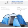 Rodinný stan pro 2-3 osoby 426 x 206 x 154 cm| modrý