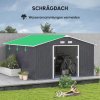 Zahradní domek se základnou 340 x 386 x 200 cm| antracit