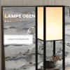 Stojací lampa se 3 policemi | černá