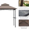 Zahradní grilovací altán 245 x 148 x 252 cm| kávově hnědá