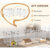 Klec pro malá zvířata 175 x 70 x 45 cm | černá + bílá