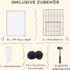 Klec pro malá zvířata 175 x 70 x 45 cm | černá + bílá