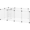 Klec pro malá zvířata 175 x 70 x 45 cm | černá + bílá