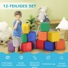 Pěnové stavební kostky 20x20x20 cm Ema| sada 12 kusů