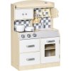 Dětská kuchyňka 54,5 x 29 x 80 cm | přírodní a bílá