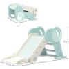 Dětská zahradní skluzavka pro děti | barva bílá a zelená