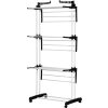 Pojízdný sušák kovový 4 úrovně | černý