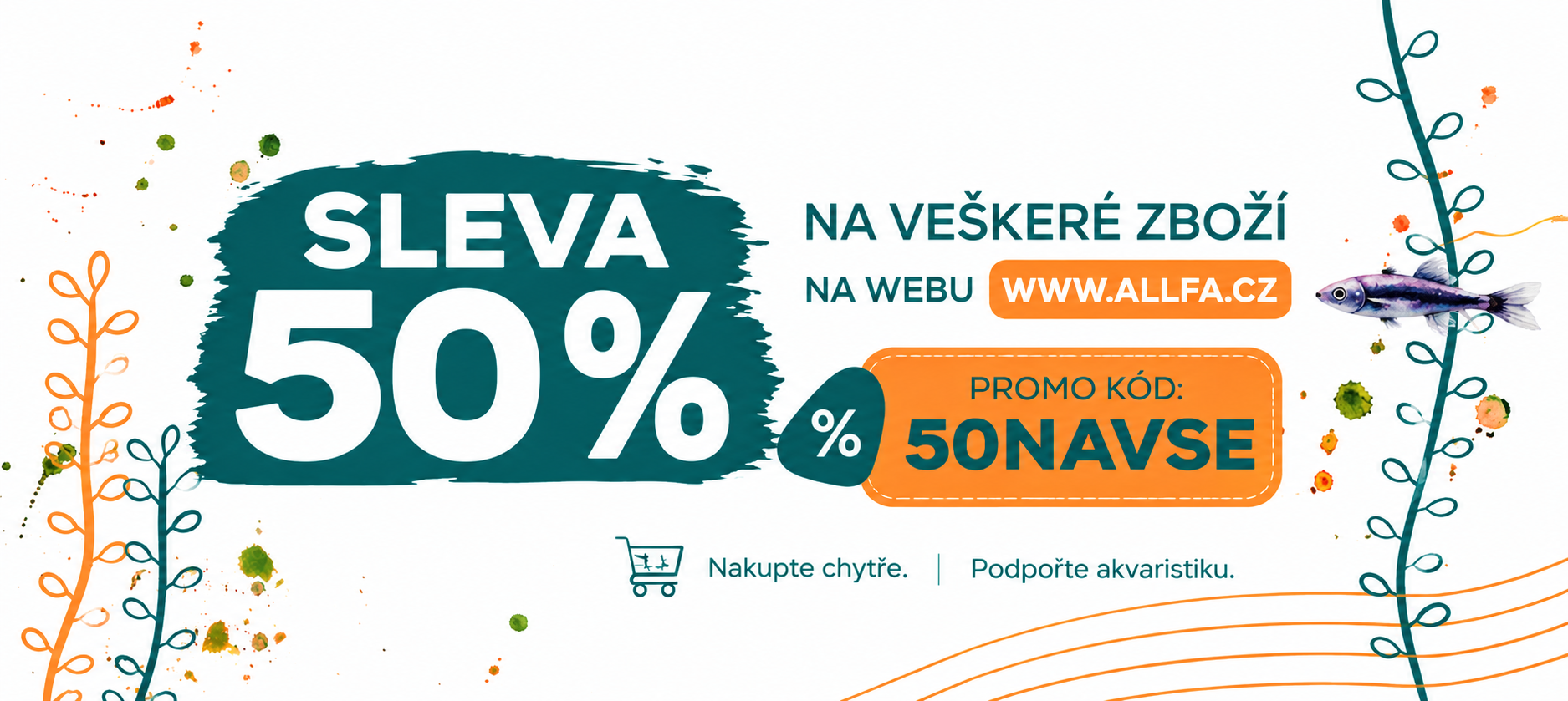 Sleva 50 % na vše