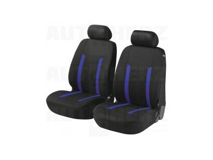 Potahy sedadel na přední sedadla - Hasting Zipp-it modré / černé
