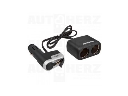 Rozdvojka do zapalovače 12V / 24V - s kabelem a USB