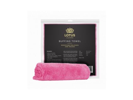 Pink Buffing Towel 550gsm
