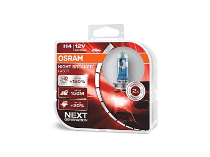 Autožárovky Osram sada 2ks H4 12V 60/55W P43t NIGHT BREAKER® LASER