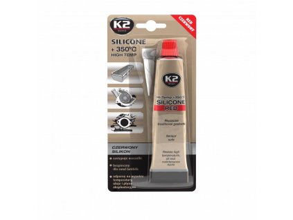 K2 SILICONE RED červený silikon pro utěsnění částí motoru B2400 85 g