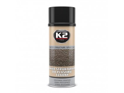 K2 BUMPER STUCTURE SPRAY barva na plasty - černá L345 400 ml