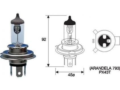 ŽÁROVKA BOSCH 1987302104 HS1 PX43t 12V 35W