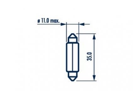 ŽÁROVKA NARVA 17125 C5W SV8,5 12V 5W