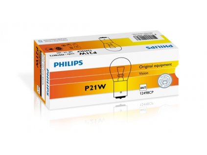 ŽÁROVKA PHILIPS 12498CP P21W BA15s 12V 21W