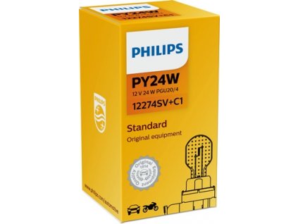 ŽÁROVKA PHILIPS SILVER VISIO 12274SV+C1 PY24W PG20/4 12V 24W