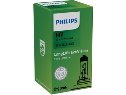 ŽÁROVKA PHILIPS LONG LIFE ECO VISION 12972LLECOC1 H7 PX26d 12V 55W