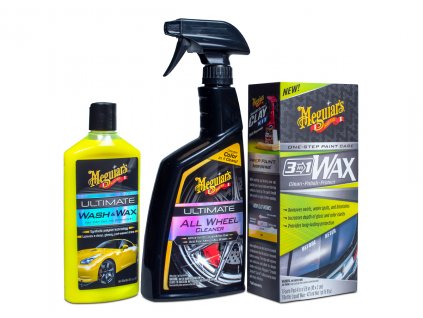 Meguiar's Essentials Car Care Kit - sada nepostradatelných produktů pro péči o auto