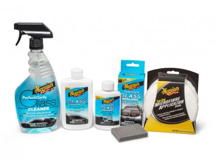 Meguiar's Perfect Clarity Glass Care Kit - sada na kompletní péči, leštění a ochranu skleněných povrchů