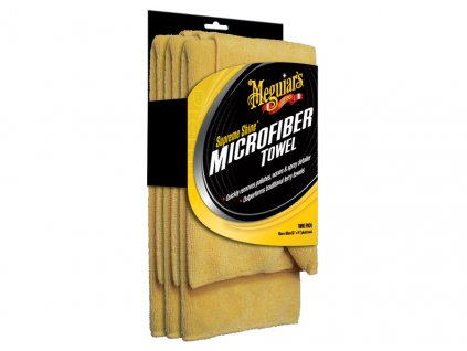 Meguiar's Supreme Shine Microfiber Towel - mikrovláknová utěrka, 40 cm x 60 cm (3 kusy)