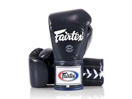 Fairtex BGL6 Pro Leather Laced Competition Gloves blue1
